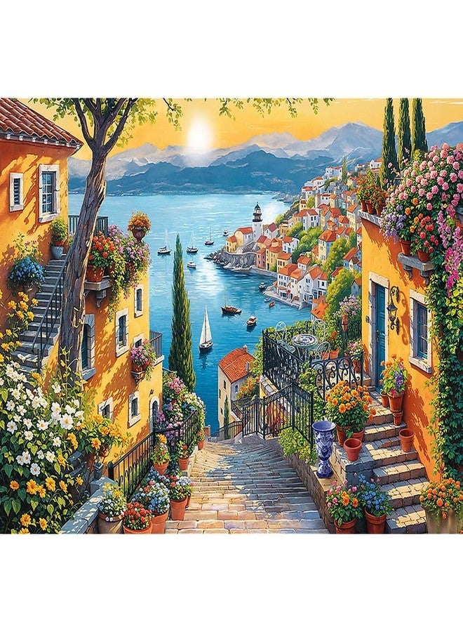 تريفل أحجية الصور المقطوعة Trefl Seaside View، 1500 قطعة، لون أحمر، مقاس 33 × 23 بوصة، أحجية تركيبية، متعة إبداعية، أحجية كلاسيكية للكبار والصغار من عمر 14 عامًا فما فوق - Image 2